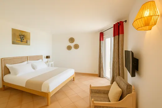 Chambre double climatisée de la villa La Veglia à Porto-Vecchio